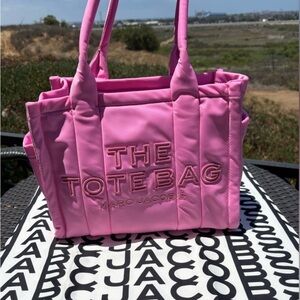 Marc Jacobs Vibrant Pink Nylon Tote Bag